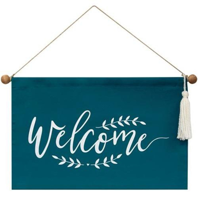 Welcome Fabric Wall Hanging G90788 By CWI Gifts
