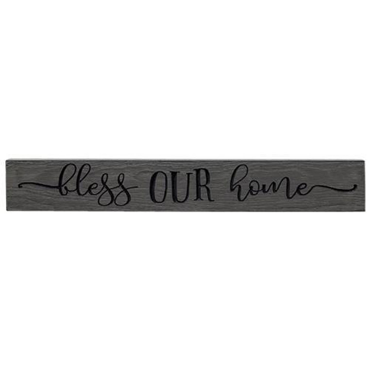 Bless Our Home Engraved Sign 24" G9305 By CWI Gifts