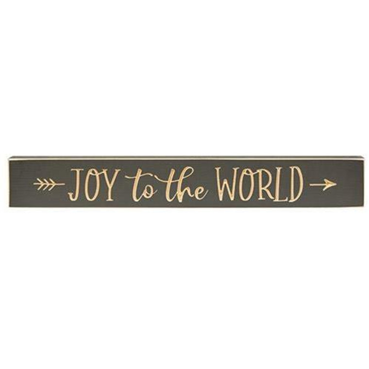 *Joy To The World Engraved Sign 24" X 3.5" G9359 By CWI Gifts