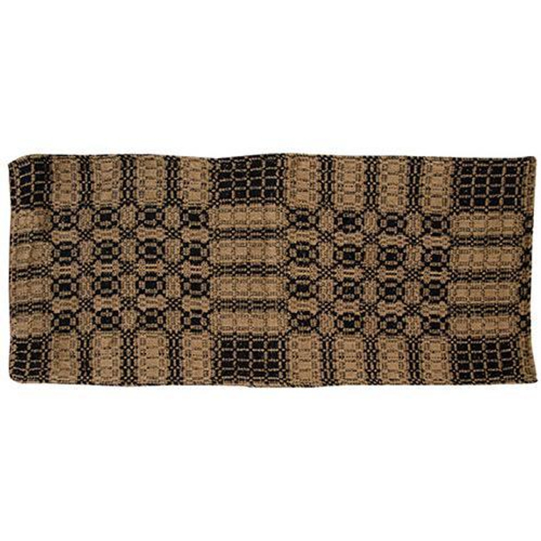 Black/Mustard Woven Short Runner GBM66SR By CWI Gifts