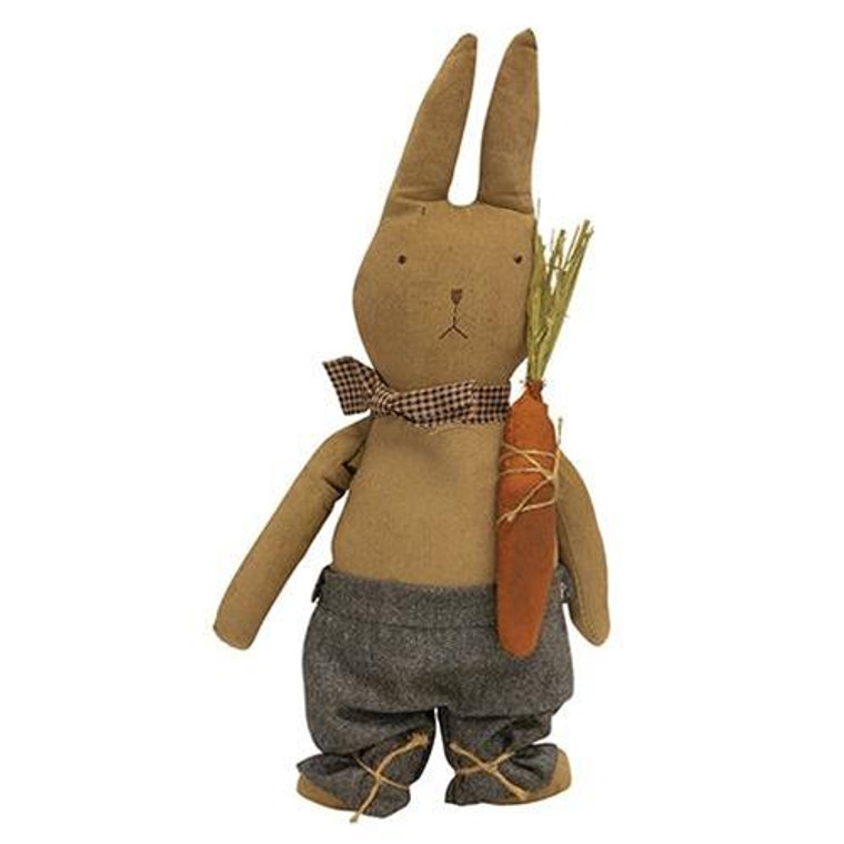 Standing Bunny With Carrot 15.5 Inch GCS37487 By CWI Gifts