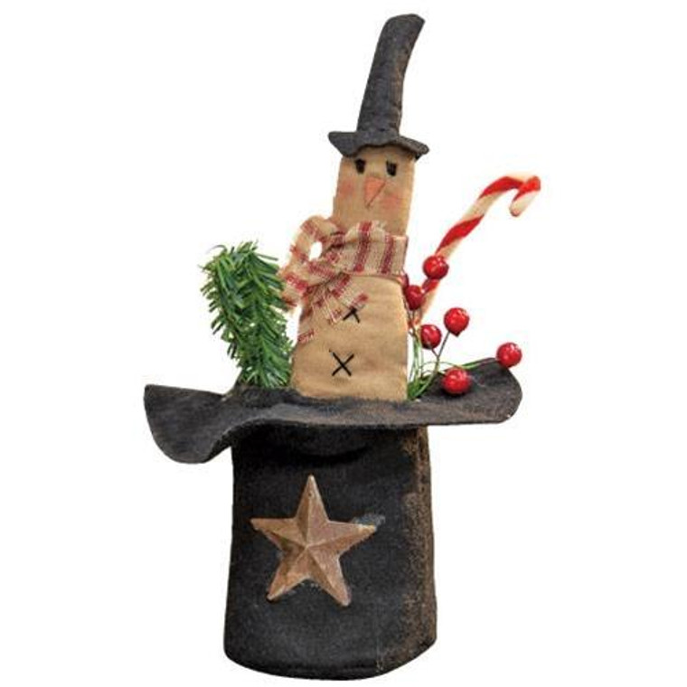 Top Hat Snowman GCS37541 By CWI Gifts