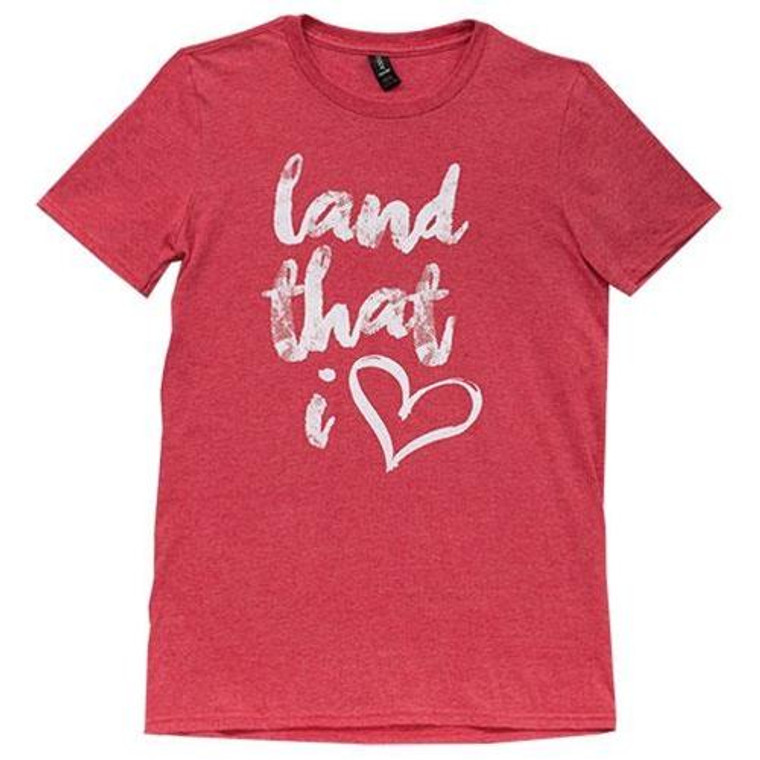 Land That I Love T-Shirt Heather Red Medium GL09M By CWI Gifts