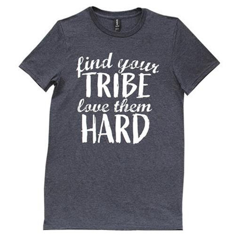 *Find Your Tribe T-Shirt Heather Dark Gray Large GL11L By CWI Gifts