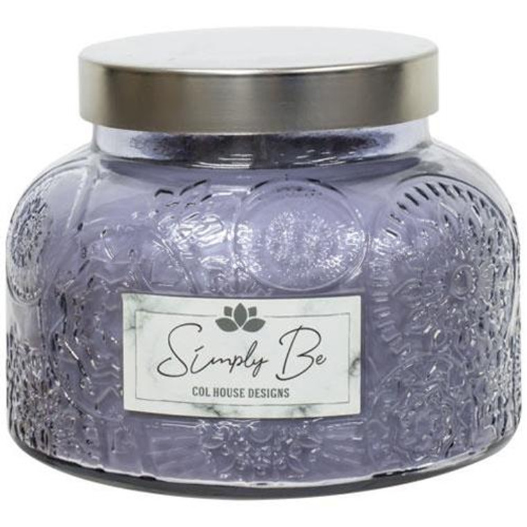 Lavender Lush Jar Candle Citrus Lotus Amber 20 Oz GLC101 By CWI Gifts