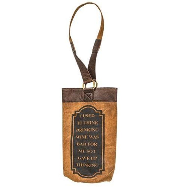 Quit Thinking Wine Bag GM5622 By CWI Gifts