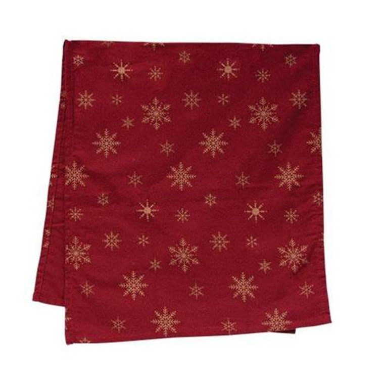 Red Snowflake Short Runner GPE08SR By CWI Gifts