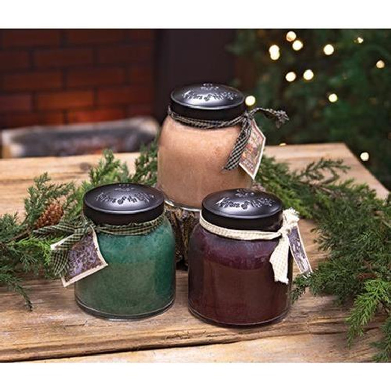 3/Set Papa Jar Candle Winter Assortment GPW1 By CWI Gifts