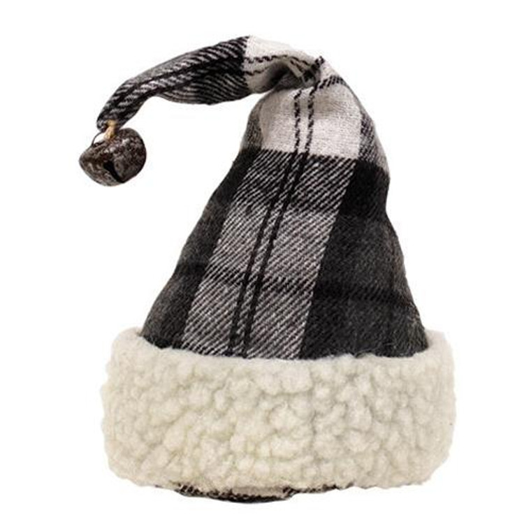 *Black & White Plaid Stocking Hat Bottle Topper GXCWI1950 By CWI Gifts