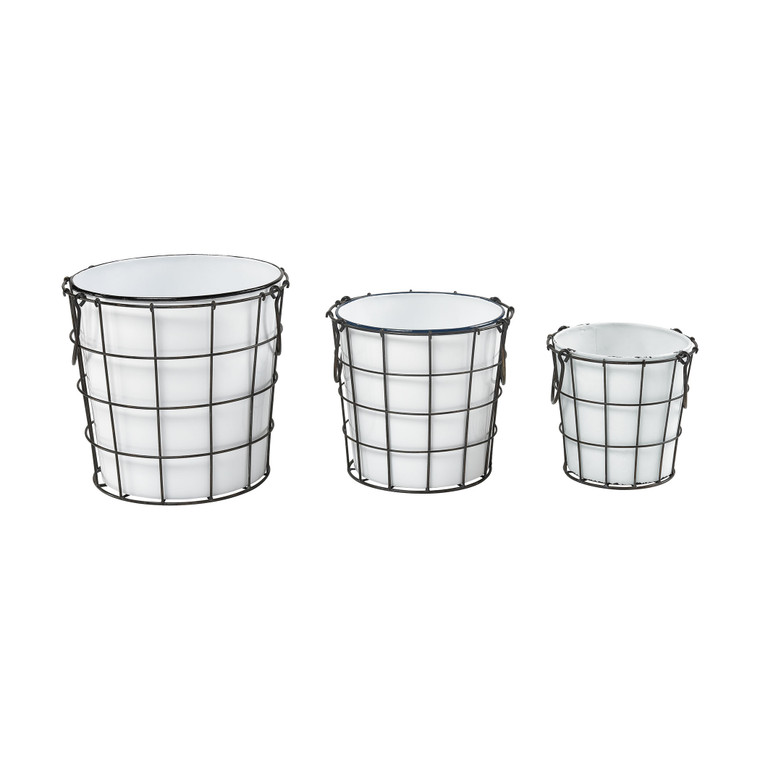 Early Light Set Of 3 Bins 351-10719/S3 By Sterling