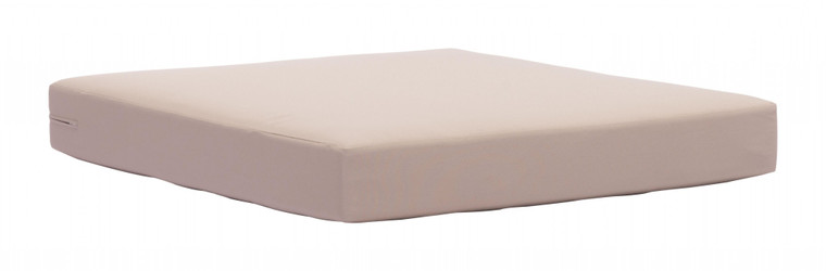 Homeroots 30.3" X 30.3" X 3.9" Taupe, Sunproof Fabric, Foam, Beach Seat Cushion 249224