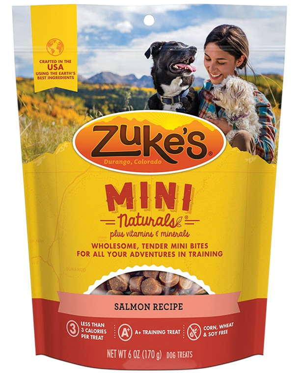 Zuke'S Mini Naturals Salmon Recipe Dog Treats 6 Oz 10522