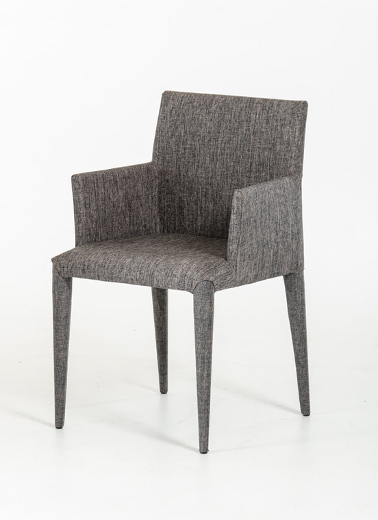 Homeroots 33" Grey Fabric And Metal Dining Chair 283120