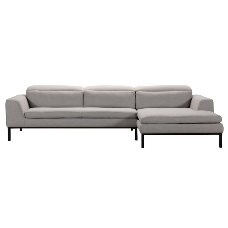 Homeroots 28" Fabric And Wood Sectional Sofa 284396