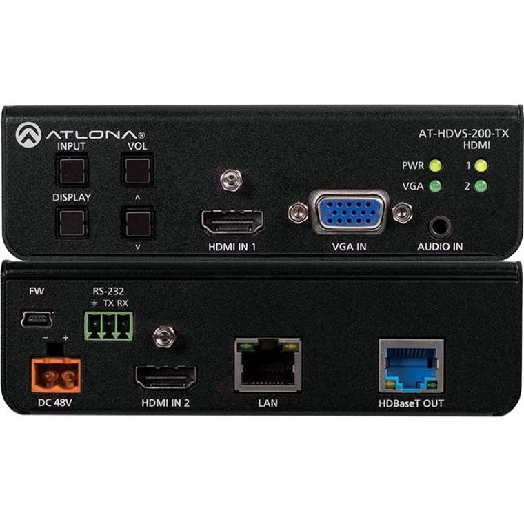 Atlona Switcher For Hdmi And Vga Inputs With Hdbaset Output ATHDVS200TX