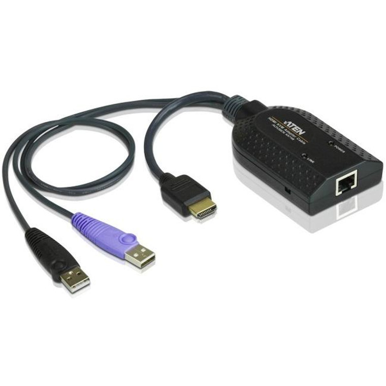 Aten Hdmi Usb Virtual Media Kvm Adapter Cable With Smart Card Reader (Cpu Module)-Taa Compliant KA7168