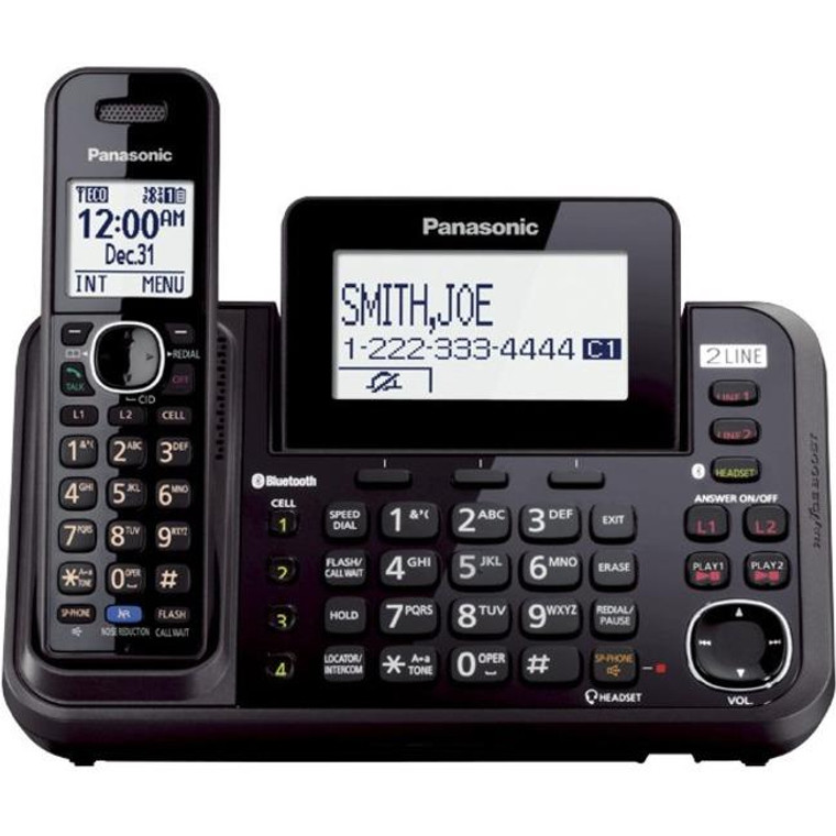 Panasonic Kx-Tg9541B Dect 6.0 1.90 Ghz Cordless Phone - Black KXTG9541B