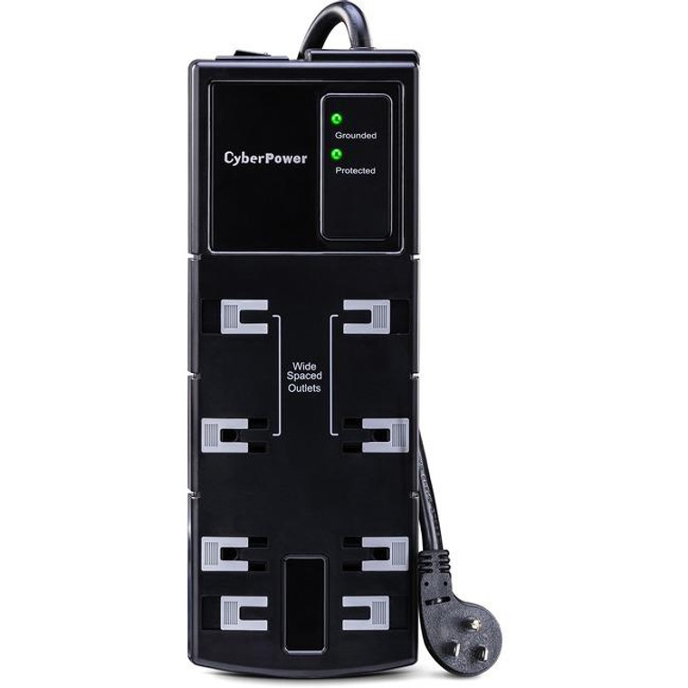Cyberpower Csb806 Essential 8-Outlets Surge Suppressor 6Ft Cord CSB806