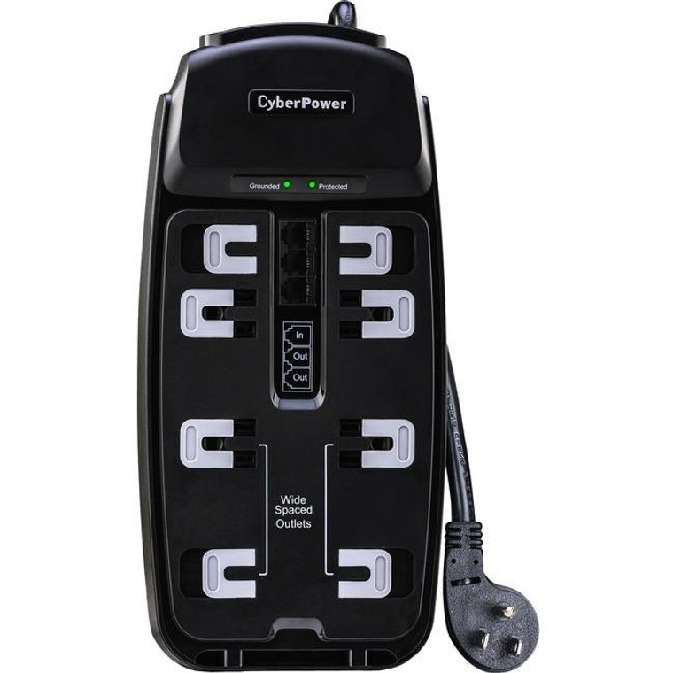 Cyberpower Csp806T Professional 8-Outlets Surge Suppressor 6Ft Cord And Te - Plain Brown Boxes CSP806T