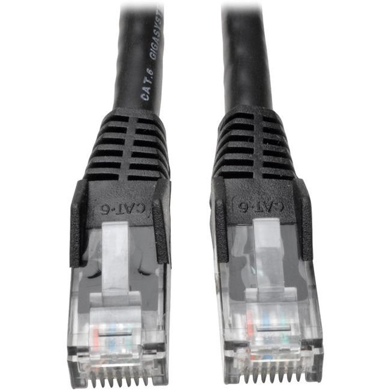 Tripp Lite 3Ft Cat6 Gigabit Snagless Molded Patch Cable Rj45 M/M Black 3' 50 Bulk Pack N201003BK50BP