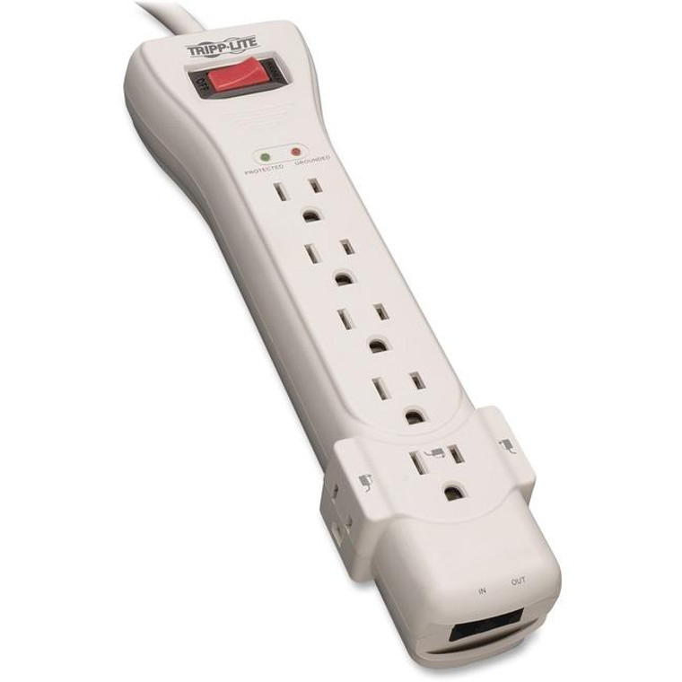 Tripp Lite Surge Protector Power Strip 120V 7 Outlet Rj11 7' Cord 2520 Joules SUPER7TEL