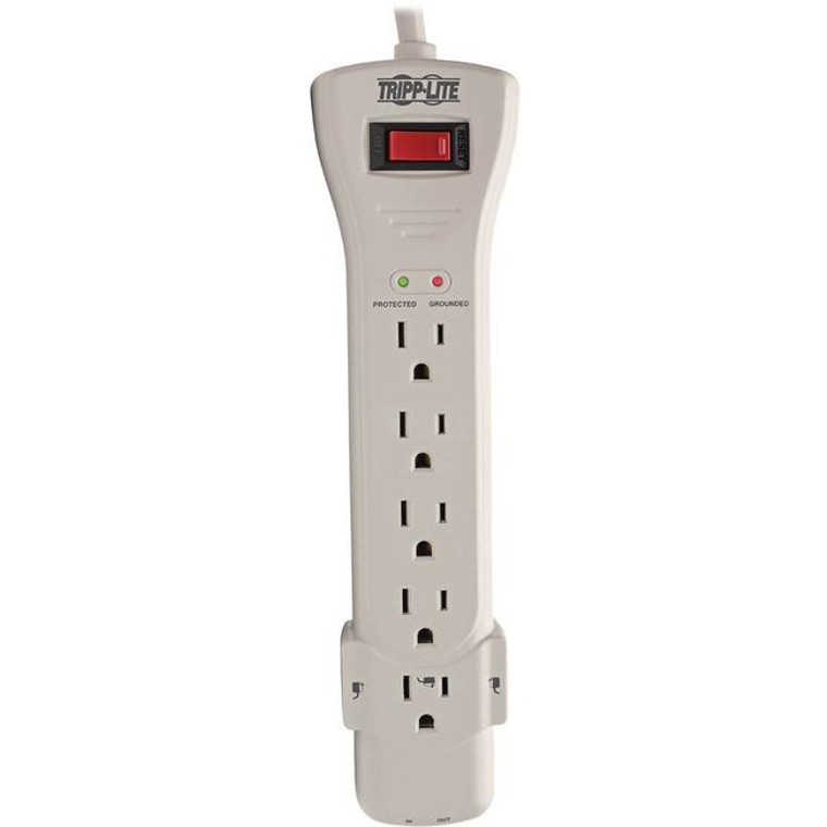 Tripp Lite Surge Protector Power Strip 120V 7 Outlet Rj11 15' Cord 2520 Joules SUPER7TEL15