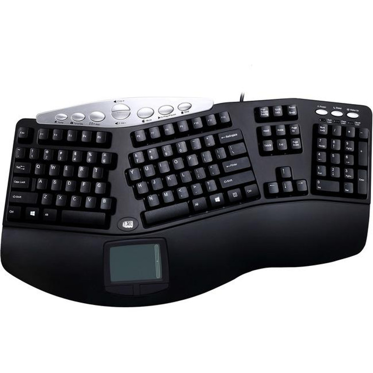 Adesso Tru-Form Pck-308Ub Pro Contoured Ergonomic Keyboard PCK308UB