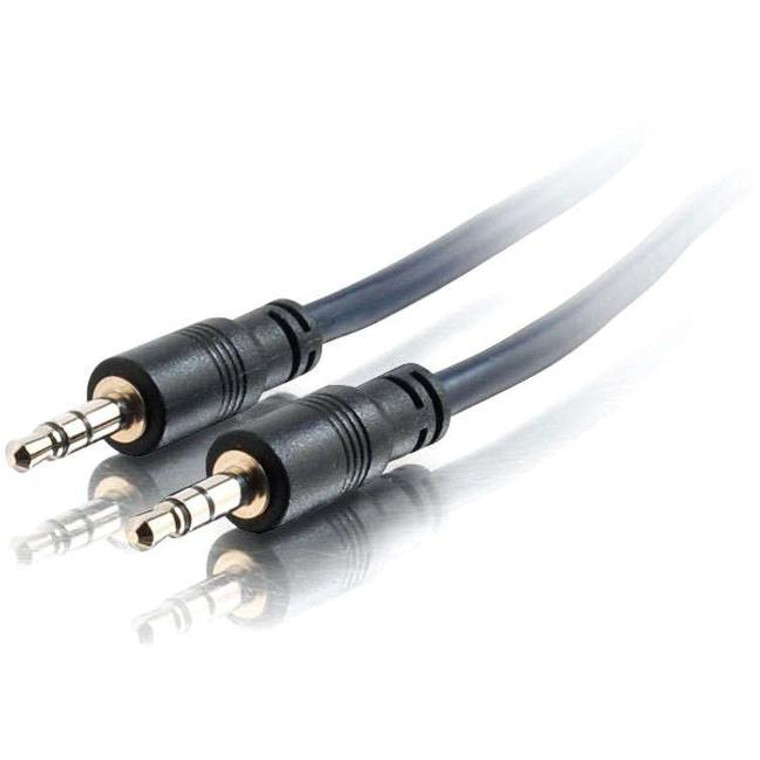 C2G 50Ft Plenum-Rated 3.5Mm Stereo Audio Cable With Low Profile Connectors 40518C2G