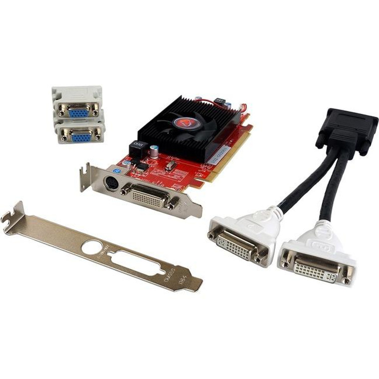 Visiontek Radeon 4350 Sff 512Mb Ddr2 (2X Dvi-I, Tv Out) W/ 2X Dvi-I To Vga Adapter 900273