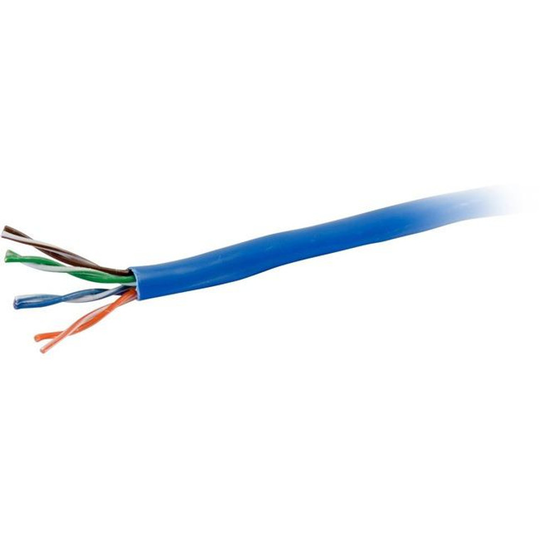 C2G 1000Ft Cat6 Bulk Ethernet Network Cable-Solid Utp-Riser Cmr Blue Taa 56017