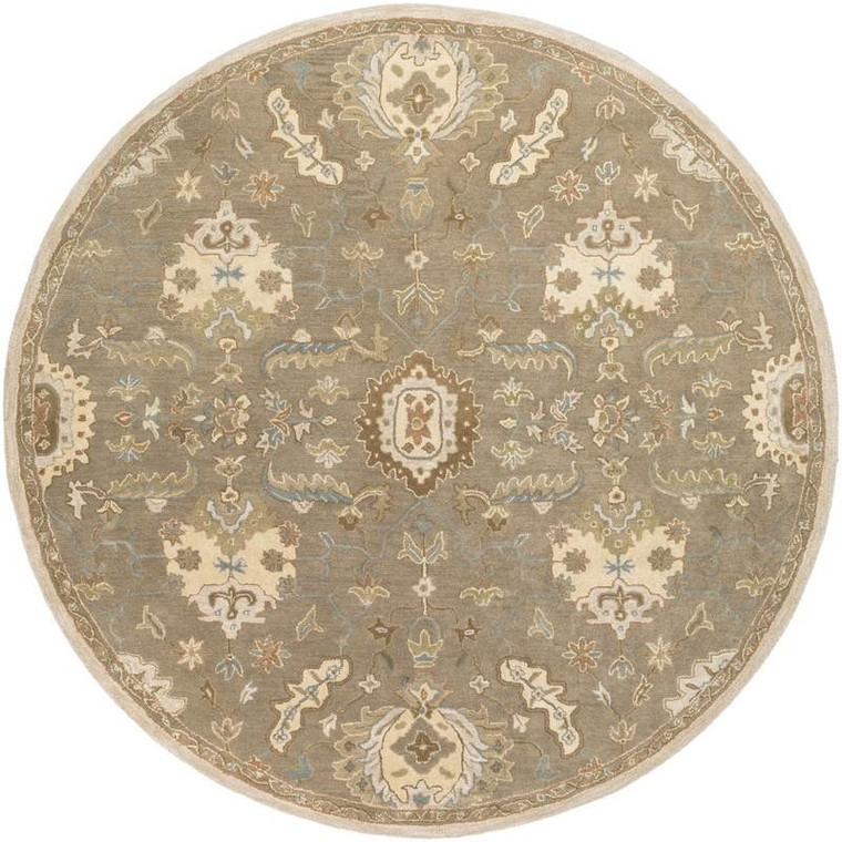 Surya Caesar Hand Tufted Brown Rug CAE-1167 - 8' Round