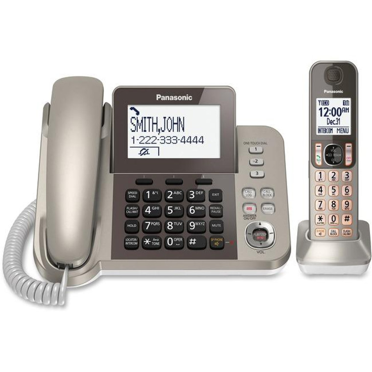 Panasonic Kx-Tgf350N Dect 6.0 Cordless Phone - Silver, Black KXTGF350N