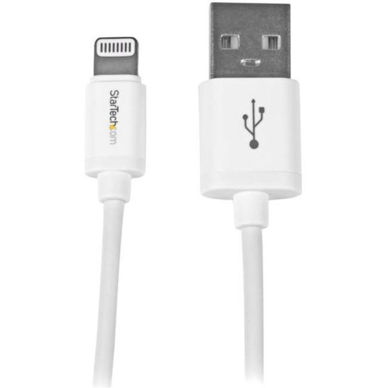 Startech.Com 1M (3Ft) White Appleâ® 8-Pin Lightning Connector To Usb Cable For Iphone / Ipod / Ipad USBLT1MW