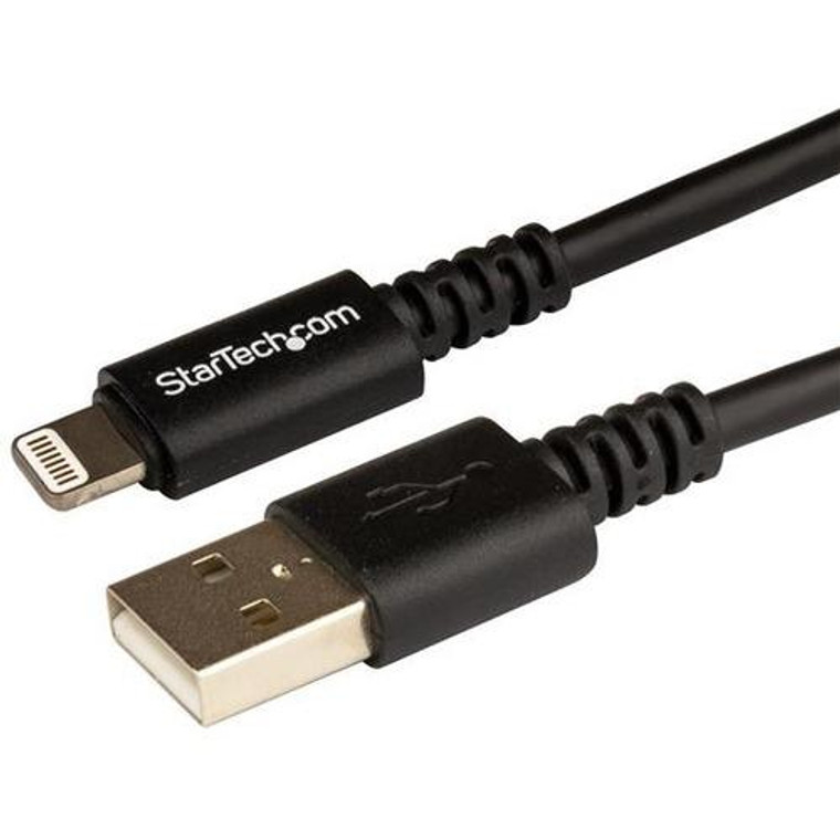 Startech.Com 3M (10Ft) Long Black Appleâ® 8-Pin Lightning Connector To Usb Cable For Iphone / Ipod / Ipad USBLT3MB