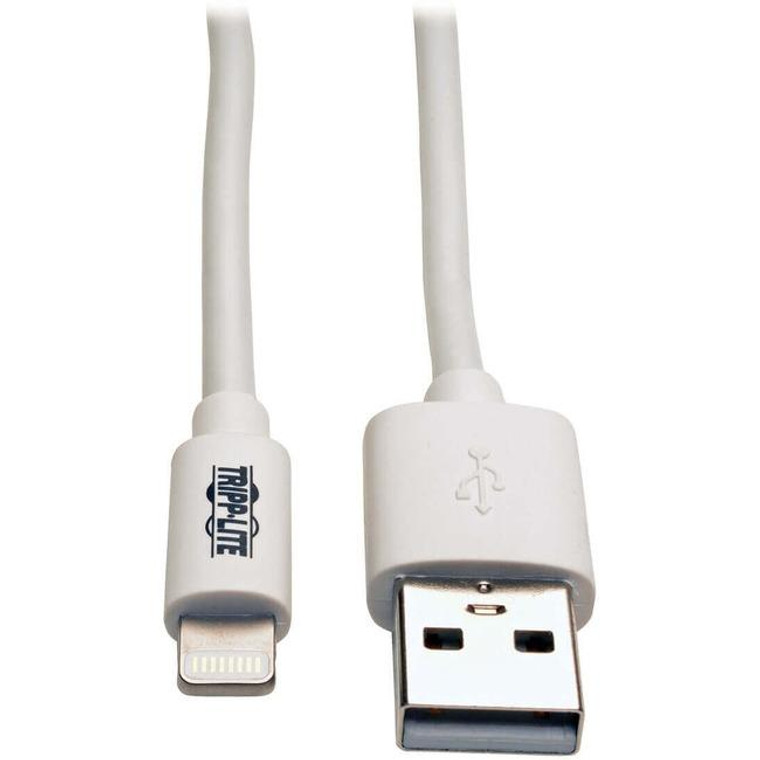 Tripp Lite 3Ft Lightning Usb Sync/Charge Cable For Apple Iphone / Ipad White 3' M100003WH