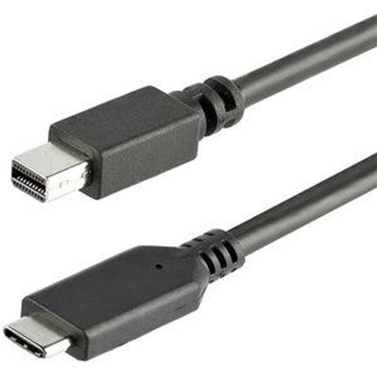 Startech.Com 1M / 3 Ft Usb-C To Mini Displayport Cable - Usb C To Mdp Cable - 4K 60Hz - Black CDP2MDPMM1MB