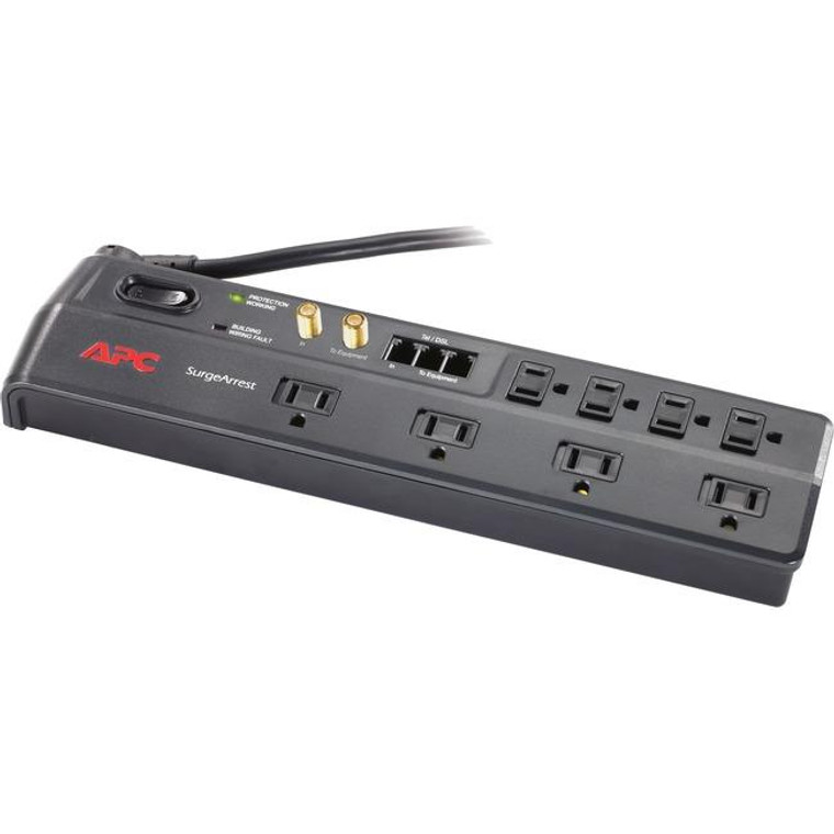 Apc Surgearrest Home/Office 8-Outlets Surge Suppressor P8VT3