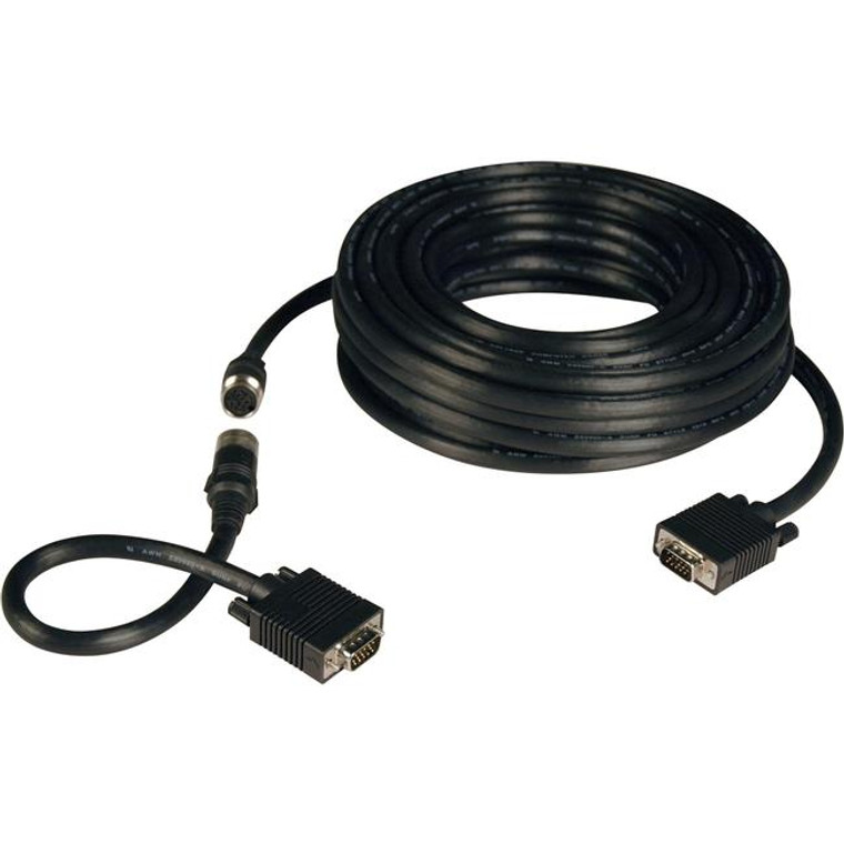 Tripp Lite 50Ft Vga Coax Monitor Cable Easy Pull With Rgb High Resolution Hd15 M/M 50' P503050