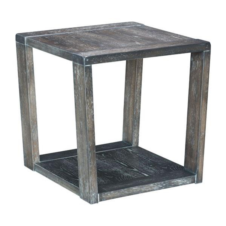 Homeroots 28" X 28" X 12" Gray End Table 309018