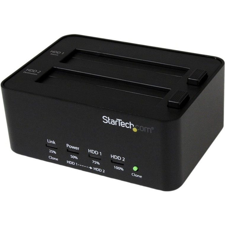 Startech.Com Usb 3.0 Sata Hard Drive Duplicator & Eraser Dock - Standalone 2.5/3.5In Hdd & Ssd Eraser And Cloner