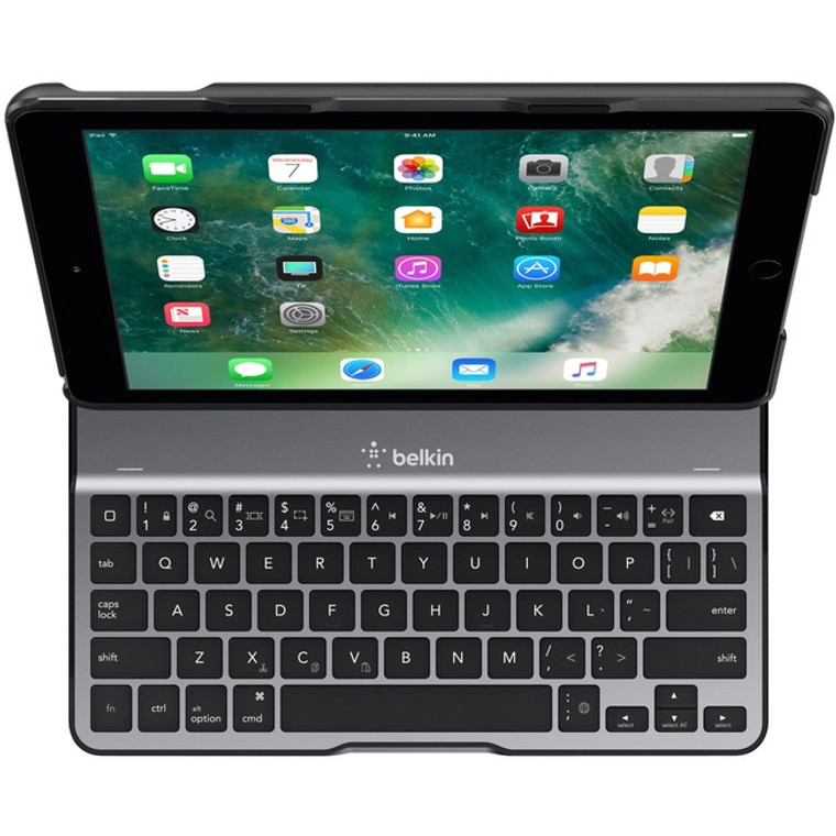 Belkin Qode Ultimate Lite Keyboard/Cover Case For 9.7" Apple Ipad (5Th Generation), Ipad Air Tablet - Black