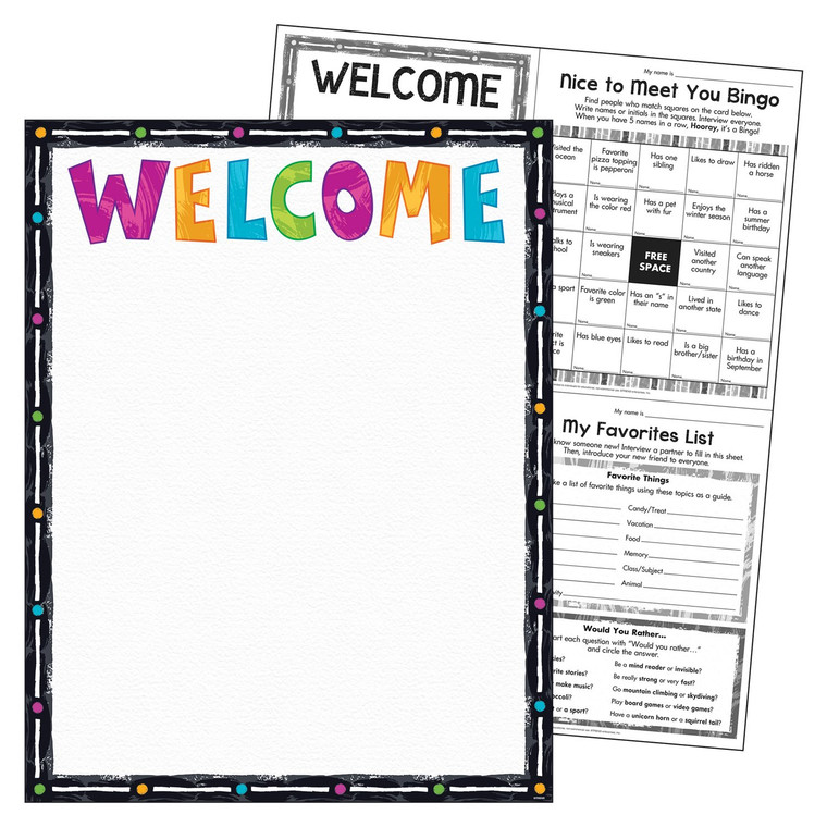 Welcome Color Harmony Learn Chart T-38403