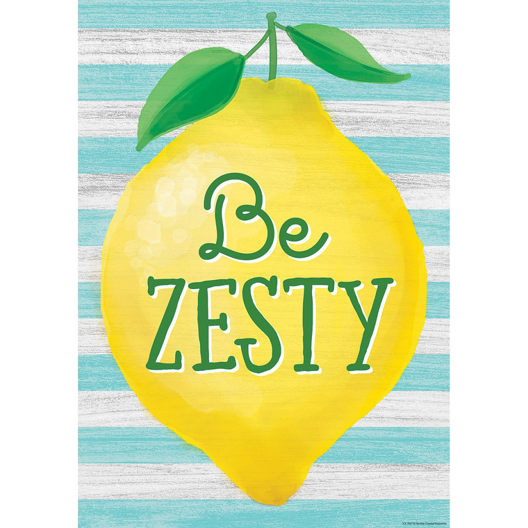 Be Zesty Positive Poster TCR7957