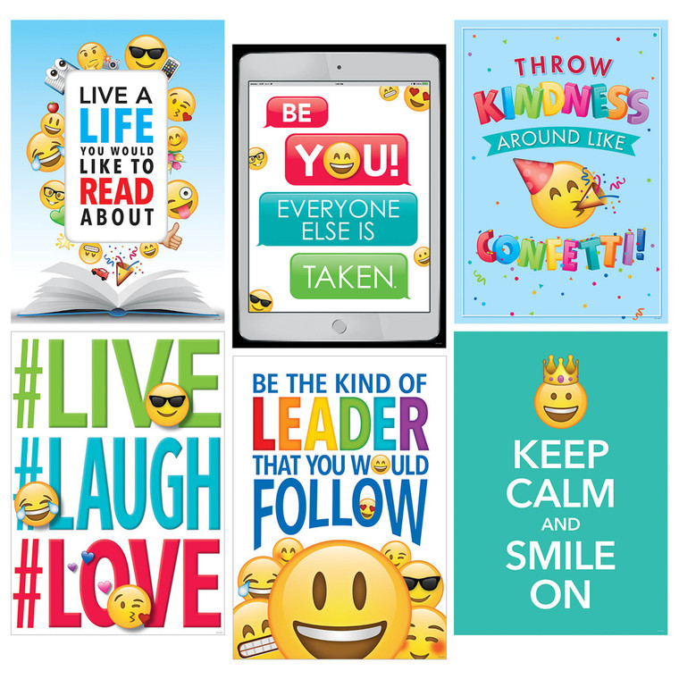 Emoji Fun Inspire U 6 Pack Posters CTP8093