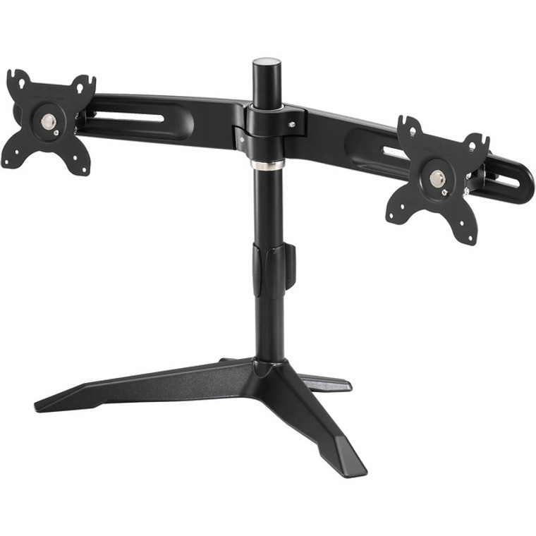 Amer Mounts Stand Based Dual Monitor Mount For Two 15"-24" Lcd/Led Flat Panel Screens