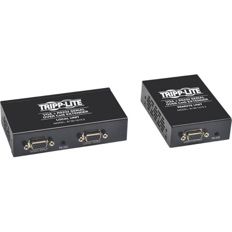 Tripp Lite Vga & Rs232 Over Cat5/Cat6 Video Extender Transmitter & Receiver Edid