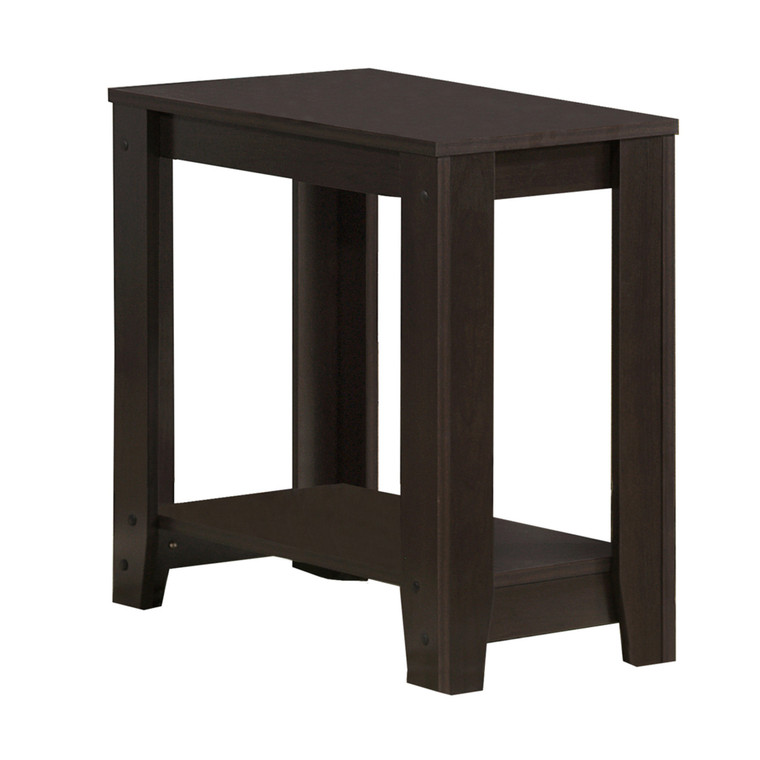 Homeroots 11.75" X 23.75" X 22" Cappuccino, Particle Board, Laminate - Accent Table 333043