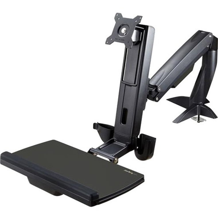 Startech.Com Sit Stand Monitor Arm - Monitor Arm Desk Mount - Sit Stand Workstation - For Up To 24In Monitors - Vesa Mount - Height Adjustable
