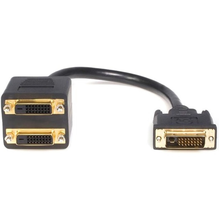 Startech.Com 1 Ft Dvi-D To 2X Dvi-D Digital Video Splitter Cable - M/F