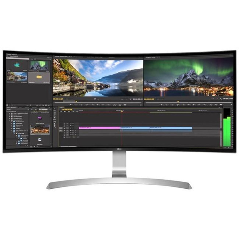 Lg Ultrawide 34Cb99-W 34" Uw-Qhd Curved Screen Led Lcd Monitor - 21:9 - White - Taa Compliant 34CB99W